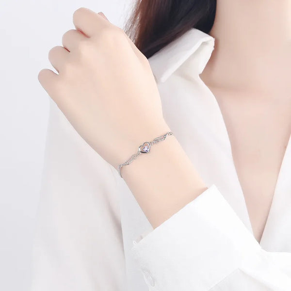 Angel Heart Bracelet | 925 Sterling Silver