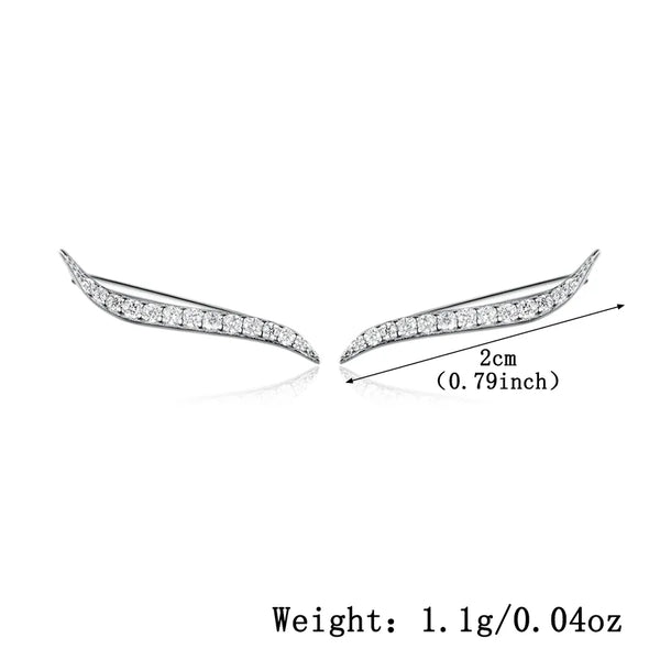White Celestial Stud Earrings | 925 Sterling Silver