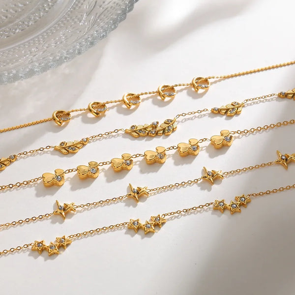 Celestial Floral Necklace | Stainless Steel