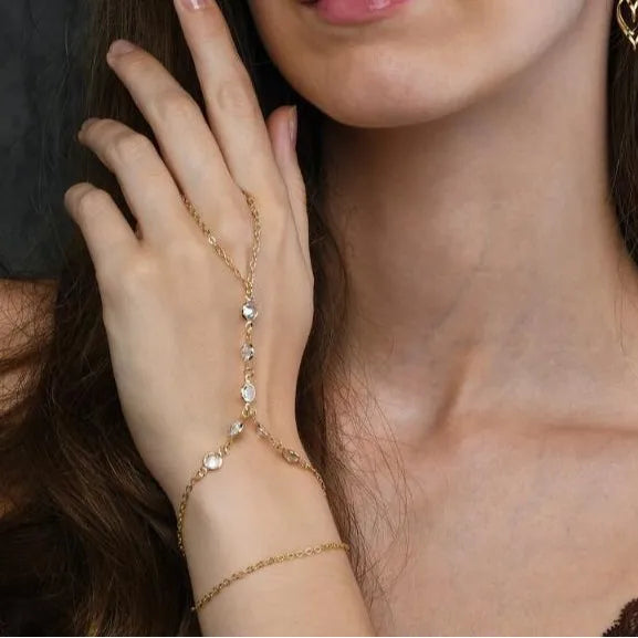 Tribal Rhinestone Bracelet | Stainless Steel