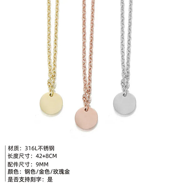 Chain Floral Necklace | Stainless Steel