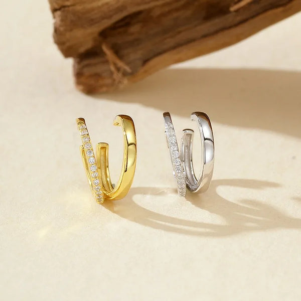 Rhinestone Earrings | 925 Sterling Silver