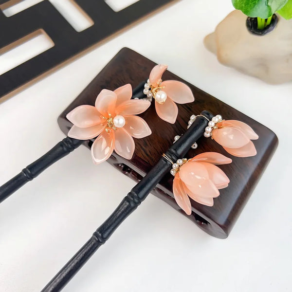 Wooden Floral Hairpin Headband | Wood