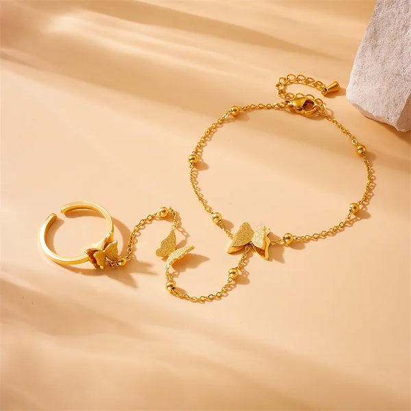Vintage Butterfly Bracelet | Stainless Steel