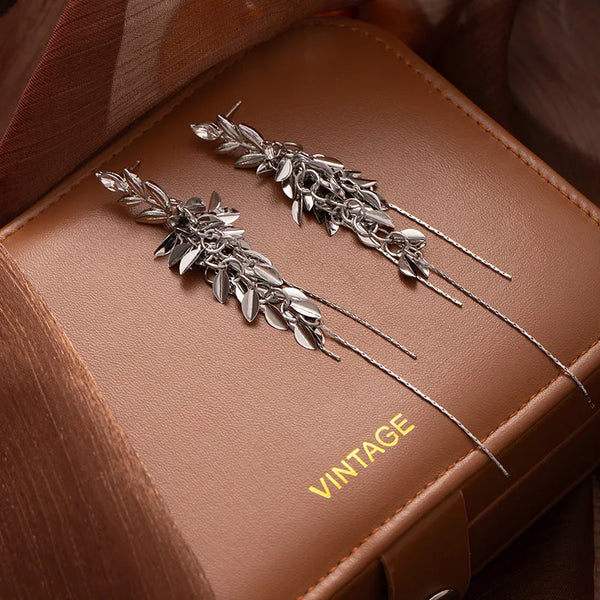 Zircon Floral Stud Earrings | Copper