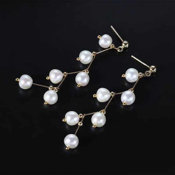 Freshwater Pearl Stud Earrings | 925 Sterling Silver