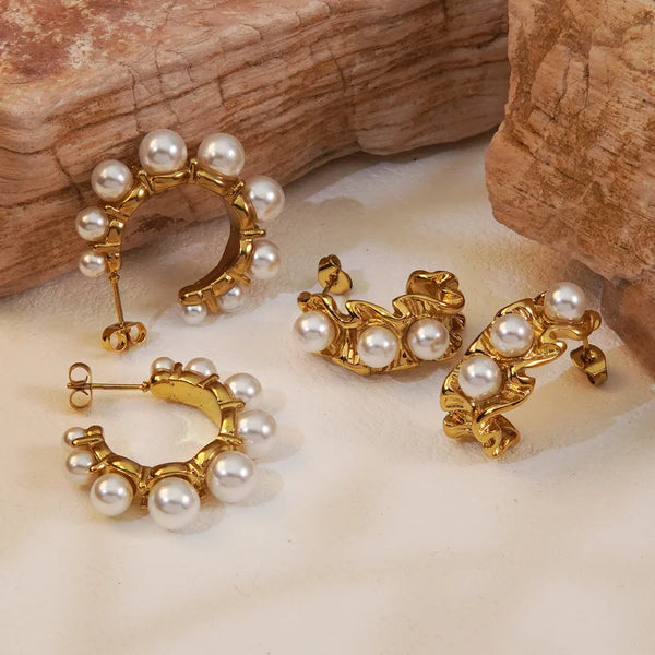 Gold-Plated Earrings | Stainless Steel