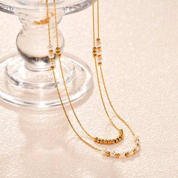 Stainless Gold-Plated Necklace | Stainless Steel