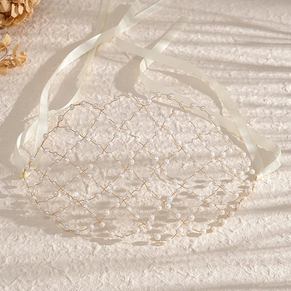 Bridal Artificial Pearl Headband | Alloy