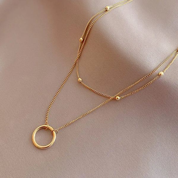 Titanium Gold-Plated Necklace | Stainless Steel