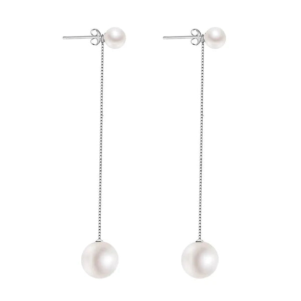 Artificial Pearl Drop Earrings | 925 Sterling Silver