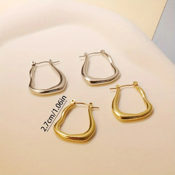 Gold-Plated Earrings | Stainless Steel