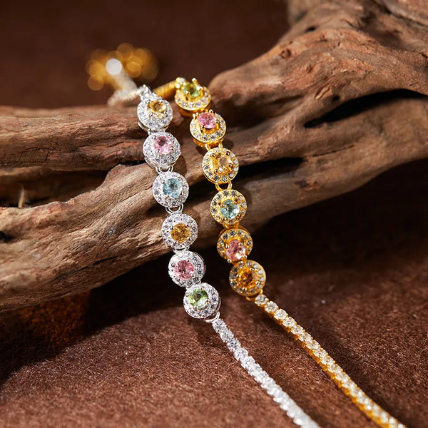 Natural Stone Bracelet | 925 Sterling Silver