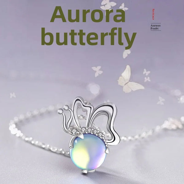 Celestial Butterfly Pendant Necklace | 925 Sterling Silver