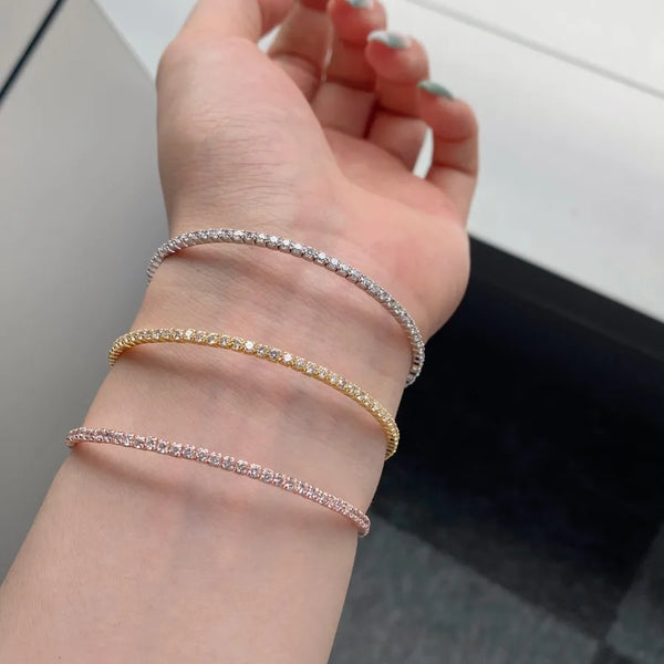 Zircon Bangle | 925 Sterling Silver