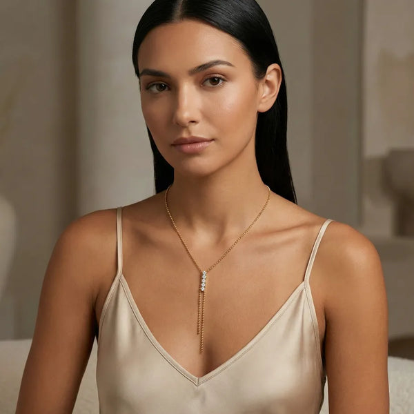 Real Zircon Necklace | Stainless Steel