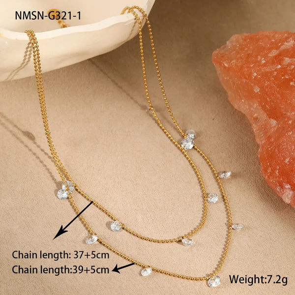 Retro Geometric Necklace | Stainless Steel