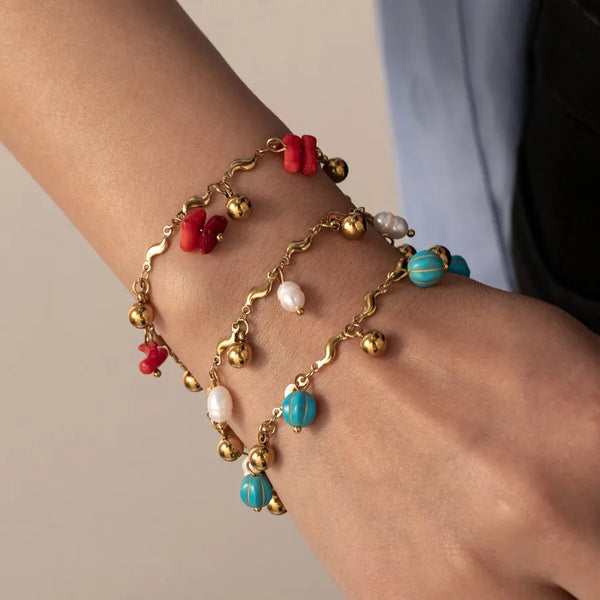 Freshwater Pearl Bracelet | Stainless Steel