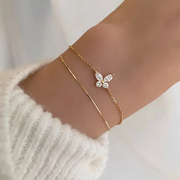 Bohemian Butterfly Bracelet | Sterling Silver