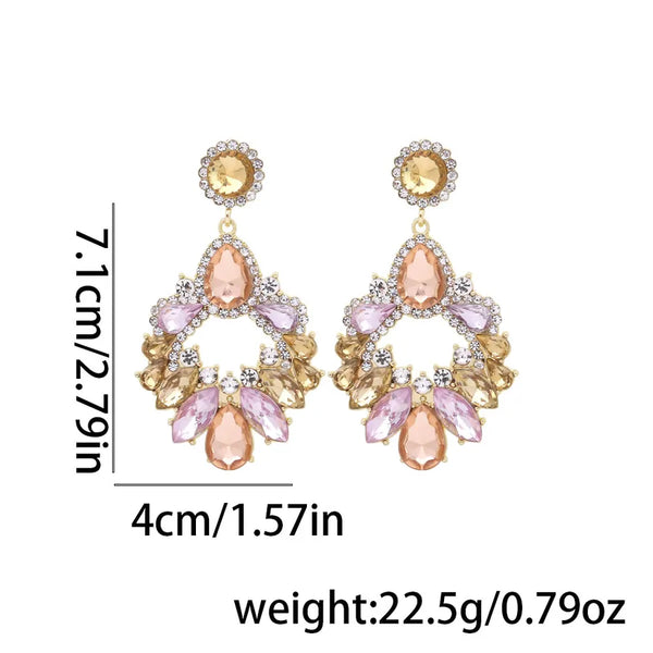 Floral Stud Earrings | Zinc Alloy