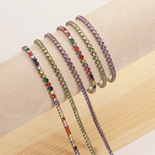 Tennis Zircon Necklace | Stainless Steel