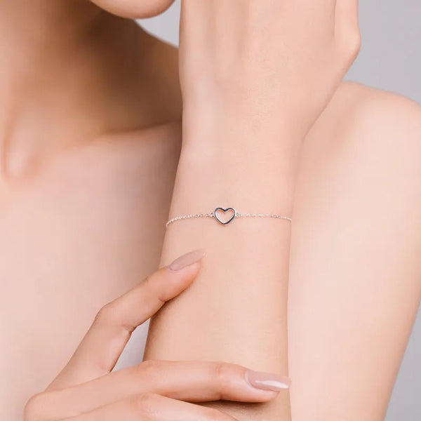 Heart Bracelet | 925 Sterling Silver