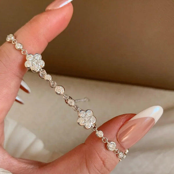 Floral Crown Bracelet | 925 Sterling Silver