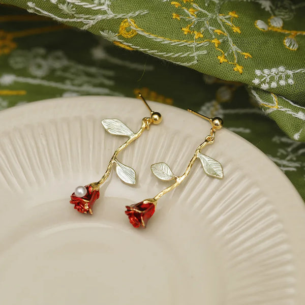 Vintage Drop Earrings | Copper