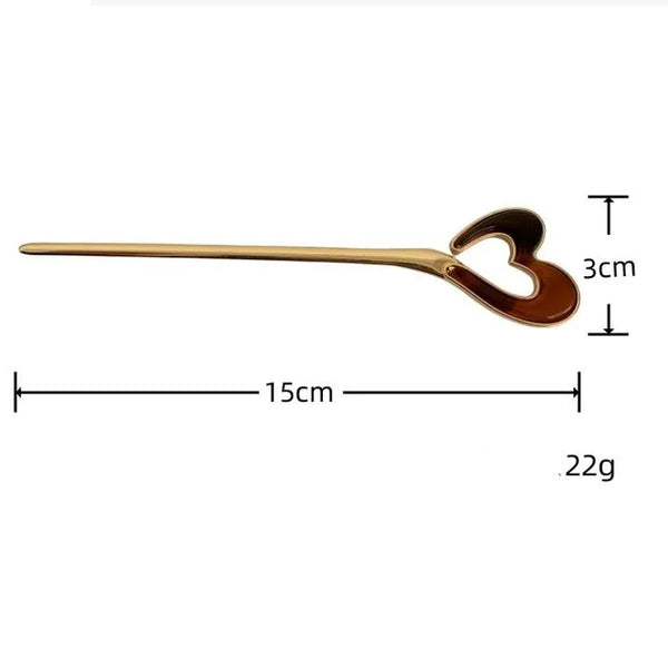 Heart Hairpin Headband | Alloy