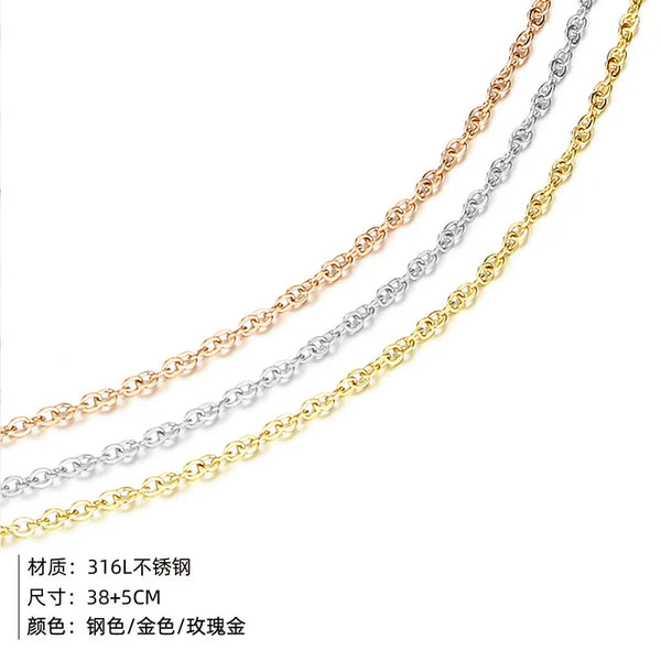 Content Floral Necklace | Stainless Steel