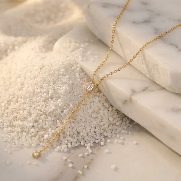 Zircon Necklace | Stainless Steel