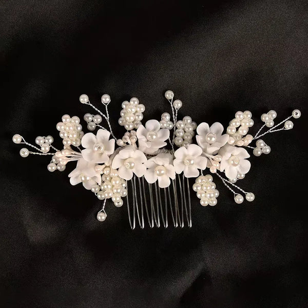 Flowers Hair Comb Headband | Alloy