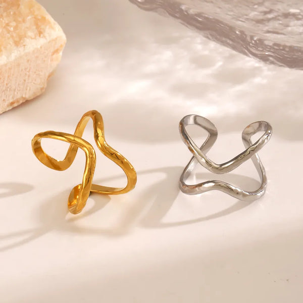 Asymmetric Open Band Ring | Stainless Steel