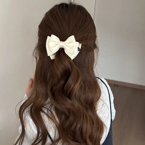 Red Bow Hair Claw | Polyester