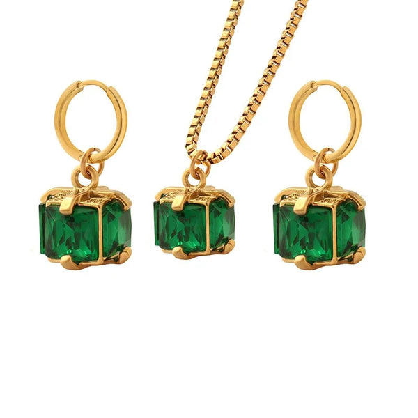 Baroque Geometric Earrings | Stainless Steel