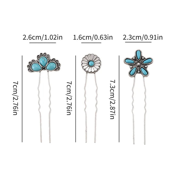 Vintage Floral Hair Clip | Zinc Alloy