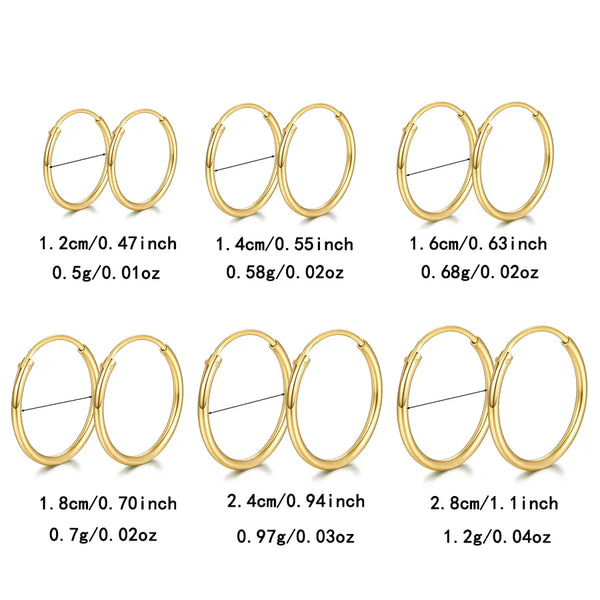 White Hoop Earrings | 925 Sterling Silver