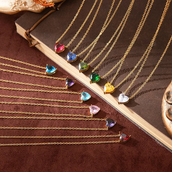 Gold-Plated Heart Necklace | Stainless Steel