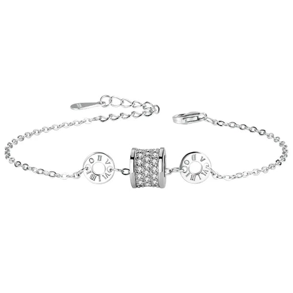Zircon Bangle Bracelet | 925 Sterling Silver