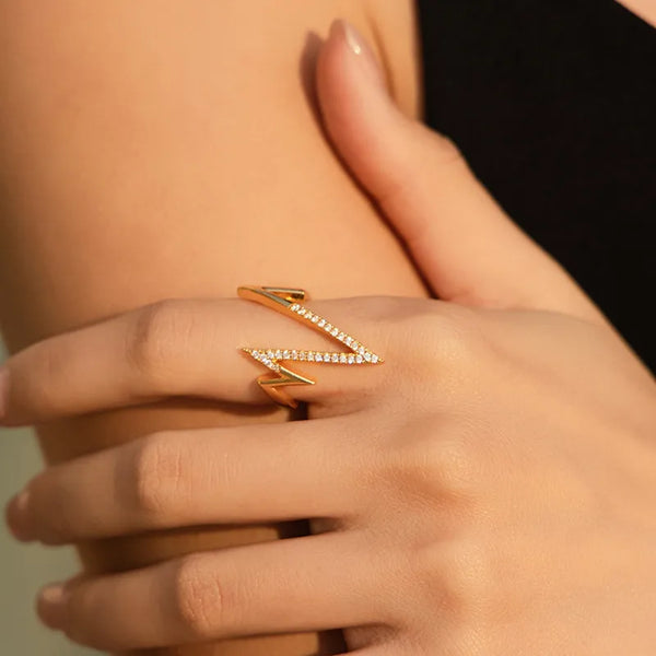 Silver-Plated Geometric Bracelet | Copper