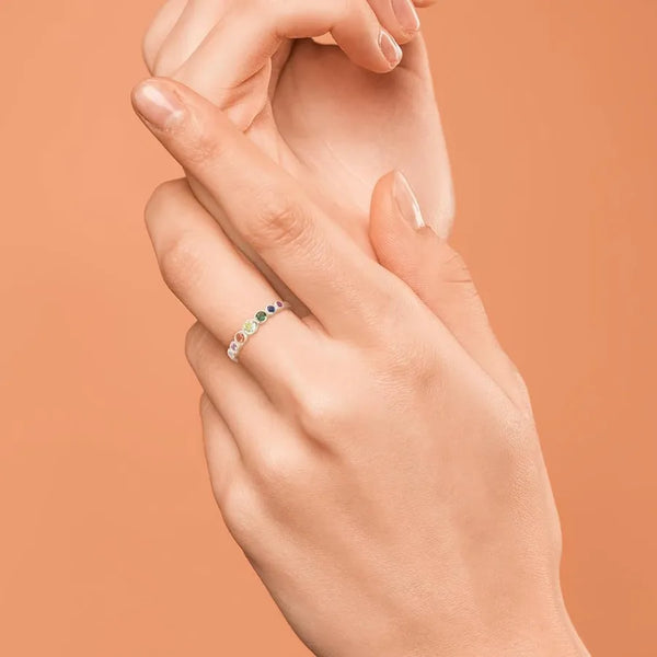 Minimalist Zircon Ring | Sterling Silver