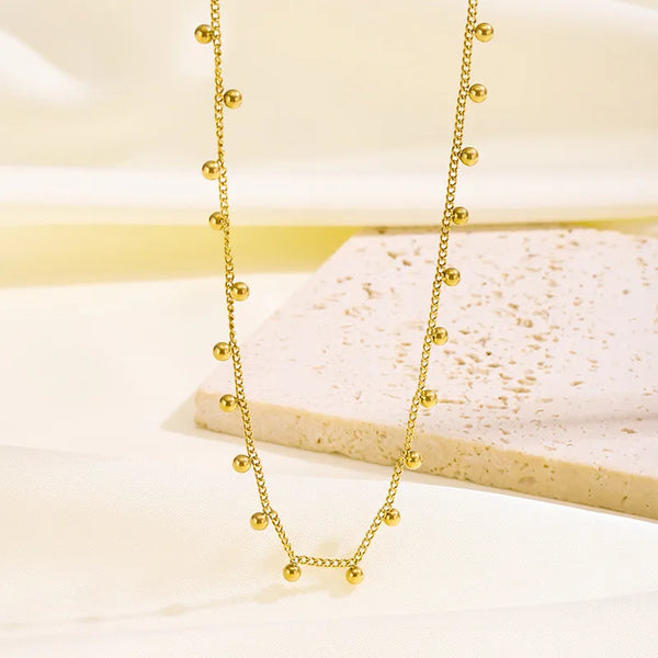 Titanium Geometric Necklace | Gold