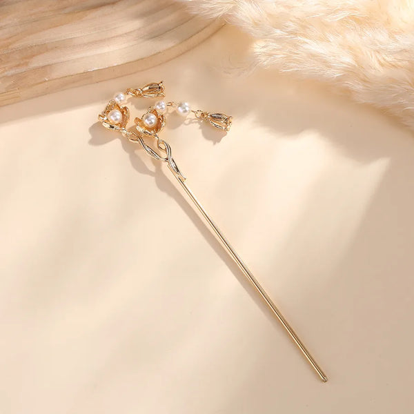 Artificial Pearl Hairpin Headband | Alloy