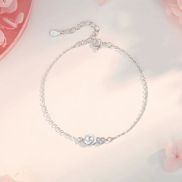 Chain Floral Bracelet | 925 Sterling Silver