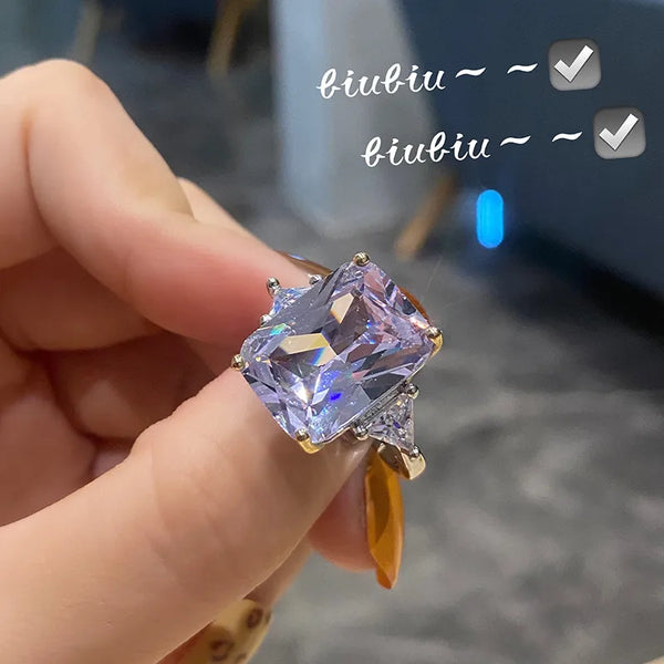 Crystal Zircon Ring | Crystal
