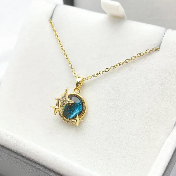 Handmade Zircon Necklace | Stainless Steel