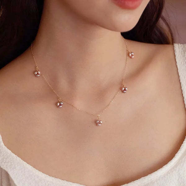 Purple Freshwater Pearl Necklace | Freshwater Pearl