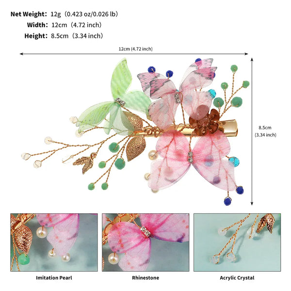 Crystal Artificial Pearl Hair Clip | Crystal