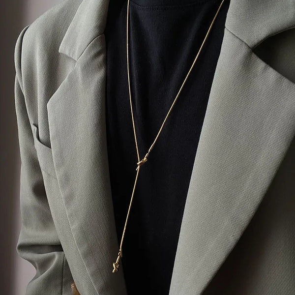 Luxurious Geometric Necklace | Titanium Steel
