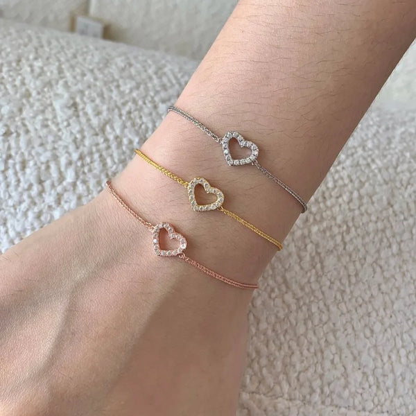 Heart Bracelet | 925 Sterling Silver